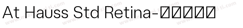 At Hauss Std Retina字体转换